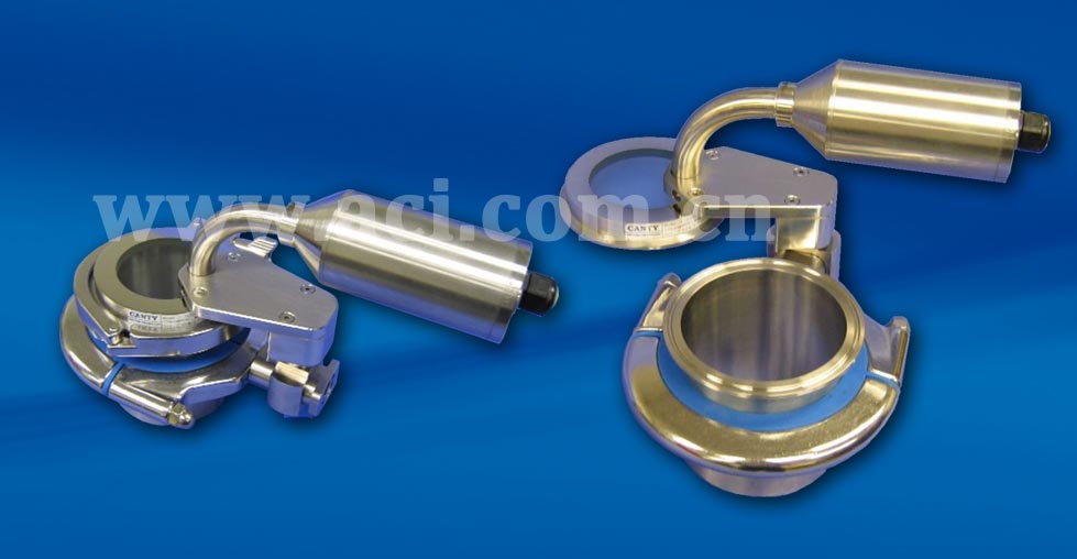 CANTY TRIPORT™卫生级 LED照明加视镜快速开关口